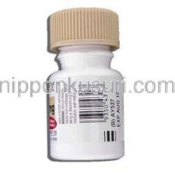 クーマディン Coumadin, ワーファリンジェネリック, ワルファリン 1mg 錠 (Sigma) ボトル側面