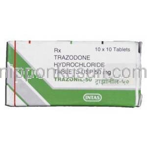 トラゾニル, 塩酸トラゾドン 50mg, 錠 箱