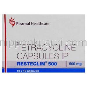 レステクリン, 塩酸トラサイクリン 500 mg　箱