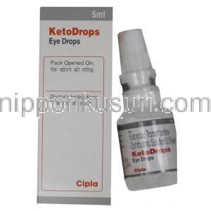 ケトロラック・トロメタミン（アキュラージェネリック）, Keto Drops,  0.5% 5ml 点眼薬(Cipla)