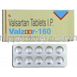 バルザー160 Valzaar 160, バルサルタン 160mg, 錠