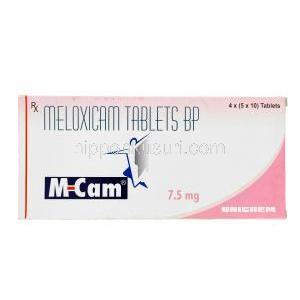 エムカム，モビックジェネリック,メロキシカム 7.5mg 箱