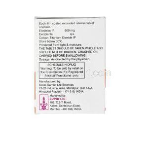 エトフリー 600 ER, ロヂンジェネリック,　エトドラク600mg 徐放性錠　箱　情報