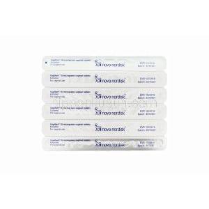 ヴァギフェム,エストラジオール 10mcg 膣内錠　パッケージ　一群