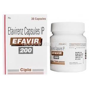 エファビール　Efavir、エファビレンツ200mg