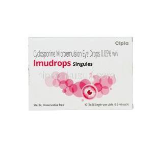 イミュドロップス 使い切り目薬 0.05% 各0.5ml 10本入りバイアル レスタシスジェネリッ