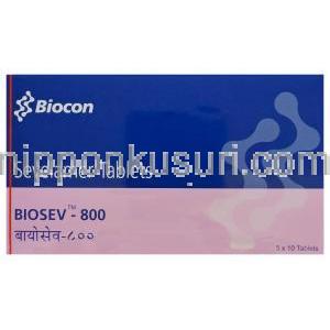 バイオセブ,　塩酸セベラマー 800mg　箱