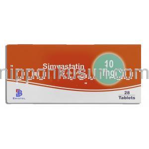 シンバスタチン, シンバスタチン 10mg 錠 (ブリストル) 箱
