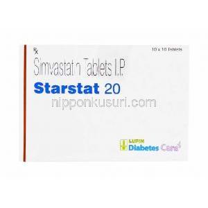 Starstat, Simvastatin 20mg box