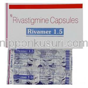 リバマー, 酒石酸リバスチグミン 1.5mg 錠 (Sun Pharma)