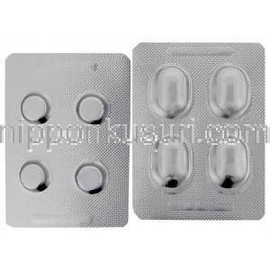 リザクト, 安息香酸リザトリプタン 5gm / 10mg 錠 (Protec) 包装