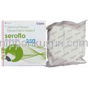 セロフロ, サルメテロール/フルチカゾン  マルチ吸入剤 25mcg/ 125mcg 吸入剤パウダー(Cipla)