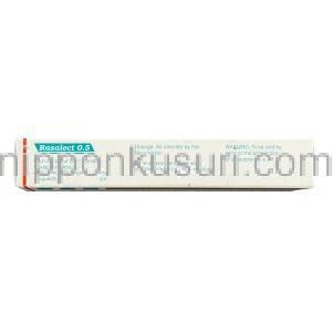 ラサレクト, ラサギリン  0.5mg 錠 (Sun Pharma) 成分