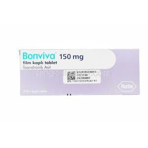 ボンビバ 3錠, イバンドロン酸 150mg　箱