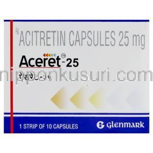 アシトレチン（ソリアタンジェネリック）, Aceret  25mg 錠 (Gracewell)