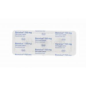 ボンビバ 3錠, イバンドロン酸 150mg　錠　シート裏面