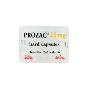 プロザック,フルオキセチン 20mg  ハードカプセル　シート　裏面