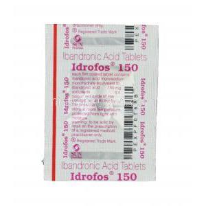 イドロフォス 150, ボニバジェネリック, イバンドロン酸 150mg　錠　ブリスターパック情報