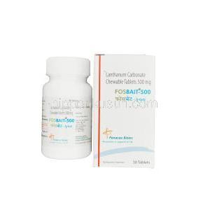 フォスベイト-500, フォスレノールジェネリック，炭酸ランタン　500mg チュアブル錠