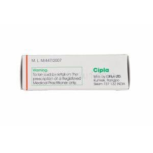 フォルカン,フルコナゾール 50mg 　箱　製造元： Cipla