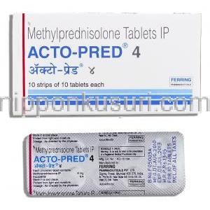 メチルプレドニゾロン（メドロールジェネリック）, Acto-Pred, 4mg /16mg 錠 (Ferring)