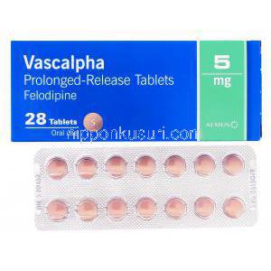 バスカルファ Vascalpha, フェロジピン ジェネリック, フェロジピン  5mg, 持続性錠