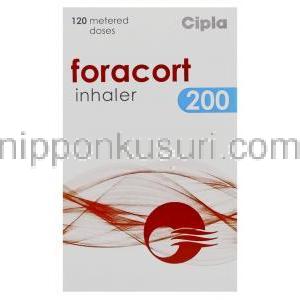 フマル酸ホルモテロール / ブデソニド配合（シンビコート ジェネリック）, Foracort, 6mcg   200mcg 吸