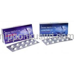 ミノキシジル（ロニテン ジェネリック）, Lonitab, 5mg ,10mg 錠 (Intas)