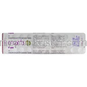 ドロスピレノン/エチニルエストラジオール配合（ヤスミン ジェネリック）, Crisanta, 3m 0.03mg 錠 (Cipla