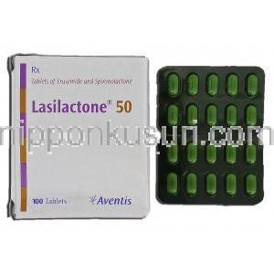 ラシラクトン50 Lasilactone 50, フルセミド 20mg, スピノロラクトン 50mg, 錠