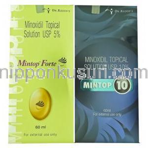 Mintop Forte/10, ジェネリック・ロゲイン、, ミノキシジル 5% 10% (Dr Reddy) 液剤