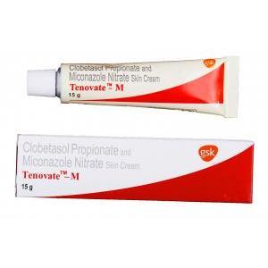 テノベートM　クリーム,　プロピオン酸クロベタゾール / ミコナゾール硝酸塩　スキン