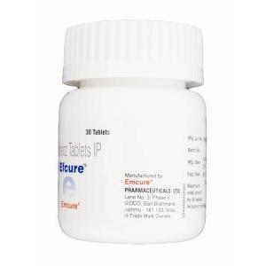 エフキュア,　エファビルジェネリック,エファビレンツ 600mg　瓶　製造元：Emcure