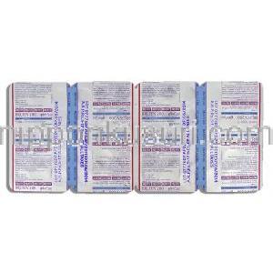 ブルフェン, イブプロフェン 200mg 錠 (アボット社) 包装裏面