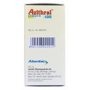 アジスラルリキッド　100 15ml, ジスロマックジェネリック,アジスロマイシン　経口内服液