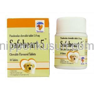 セーフハート5,  ピモベンダン5mg チュアブル錠 (Veritas)