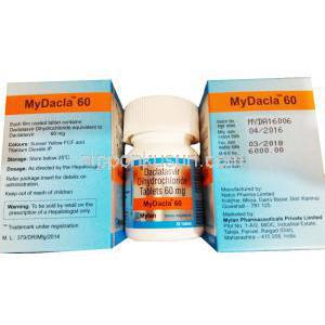 ダクラヘップ,ダクラタスビル塩酸塩  28錠 60mg