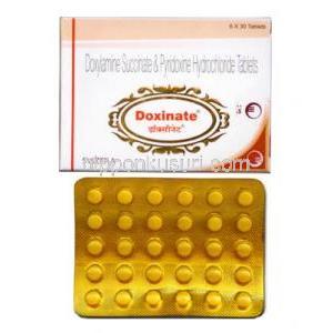 ドキシネート (ピリドキシン 10mg/ コハク酸ドキシラミン 10mg) 箱、錠剤