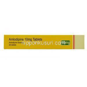 アコード,アムロジピンベシル酸塩　10mg 28錠　箱　側面