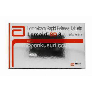 ロルノキシカム, ゼフォージェネリック, Lorsaid,80mg 箱表面