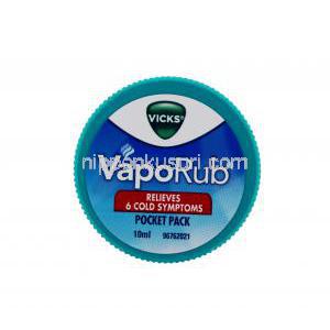 ヴィックス ヴェポラップ Vicks Vaporub 軟膏,本体,効果効能,容器表面