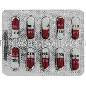 テロール-LA Telol-LA, デトルシトール ジェネリック, 酒石酸トルテロジン 4mg カプセル （Cipla） 包装