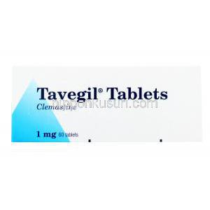 タベジール,クレマスチン,1mg 60錠，箱表面