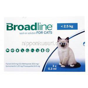 ブロードライン スポットオン 猫用, フィプロニル、（S）-メトプレン、エプリノメクチ