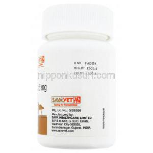 セーフハート5　イージーチュウ,　ピモベンダン　チュアブル錠　5mg,　30錠,　ボトル側