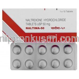 ナルトレキソン (レビアジェネリック), Naltima, 50mg 錠 (Intas)