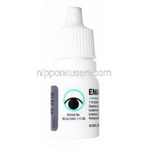 Emadine, Emedastine Eyedrops, 0.05% 5ml, Bottle front presentation