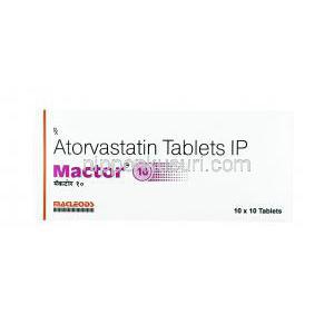 マクター (アトルバスタチン) 10mg 箱