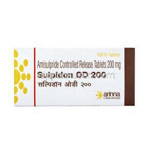 スルピドン (アミスルプリド) 200mg (口腔内崩壊錠) 箱
