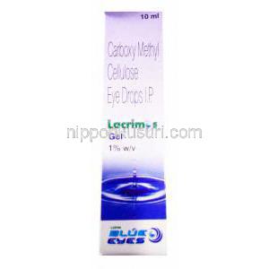 カルボキシメチルセルロース 点眼薬,　Lacrimosジェル,1% 10ml, 箱表面